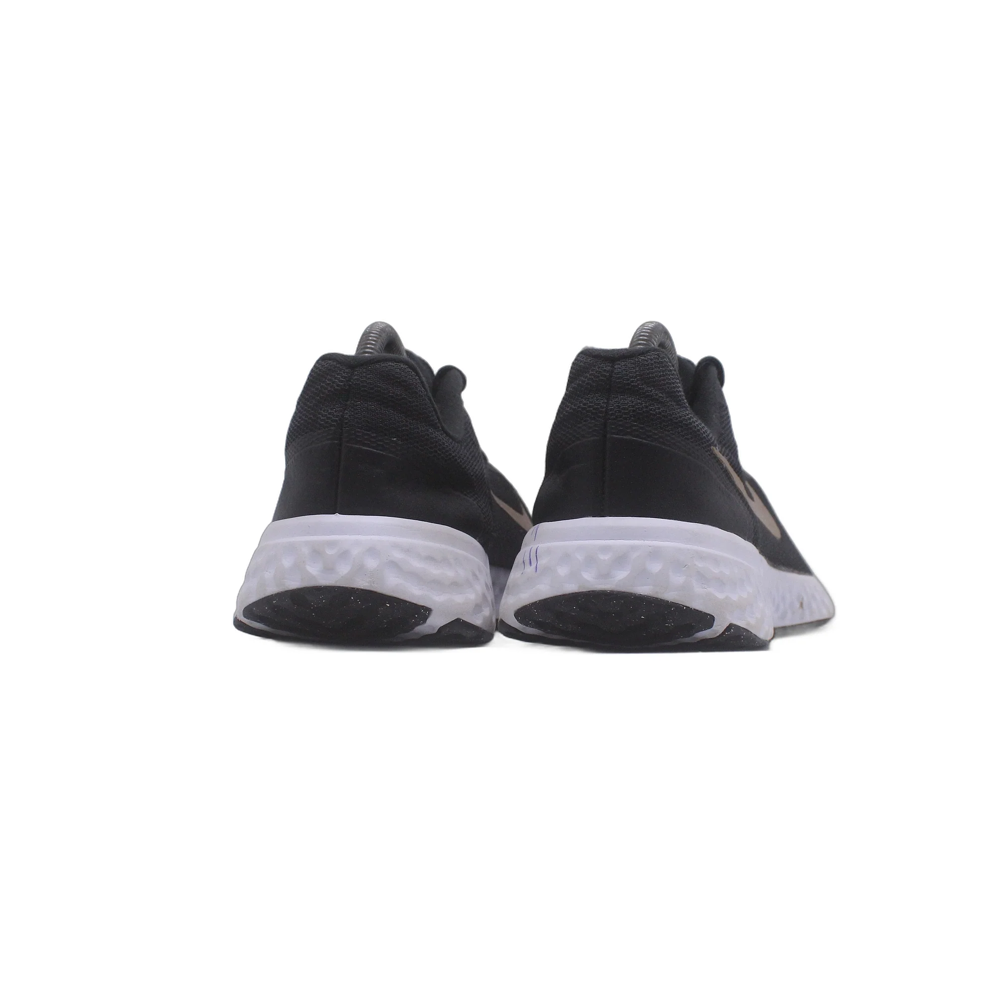 Nike Revolution 6 Black Metallic Gold Sneaker - Image 4