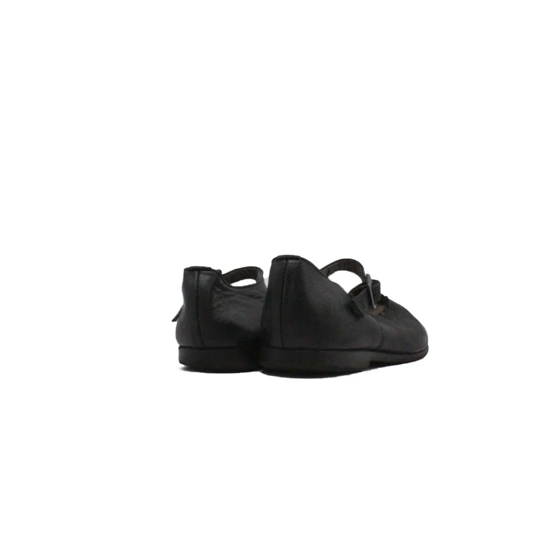 OMEGA BLACK LEATHER SANDAL - Image 5