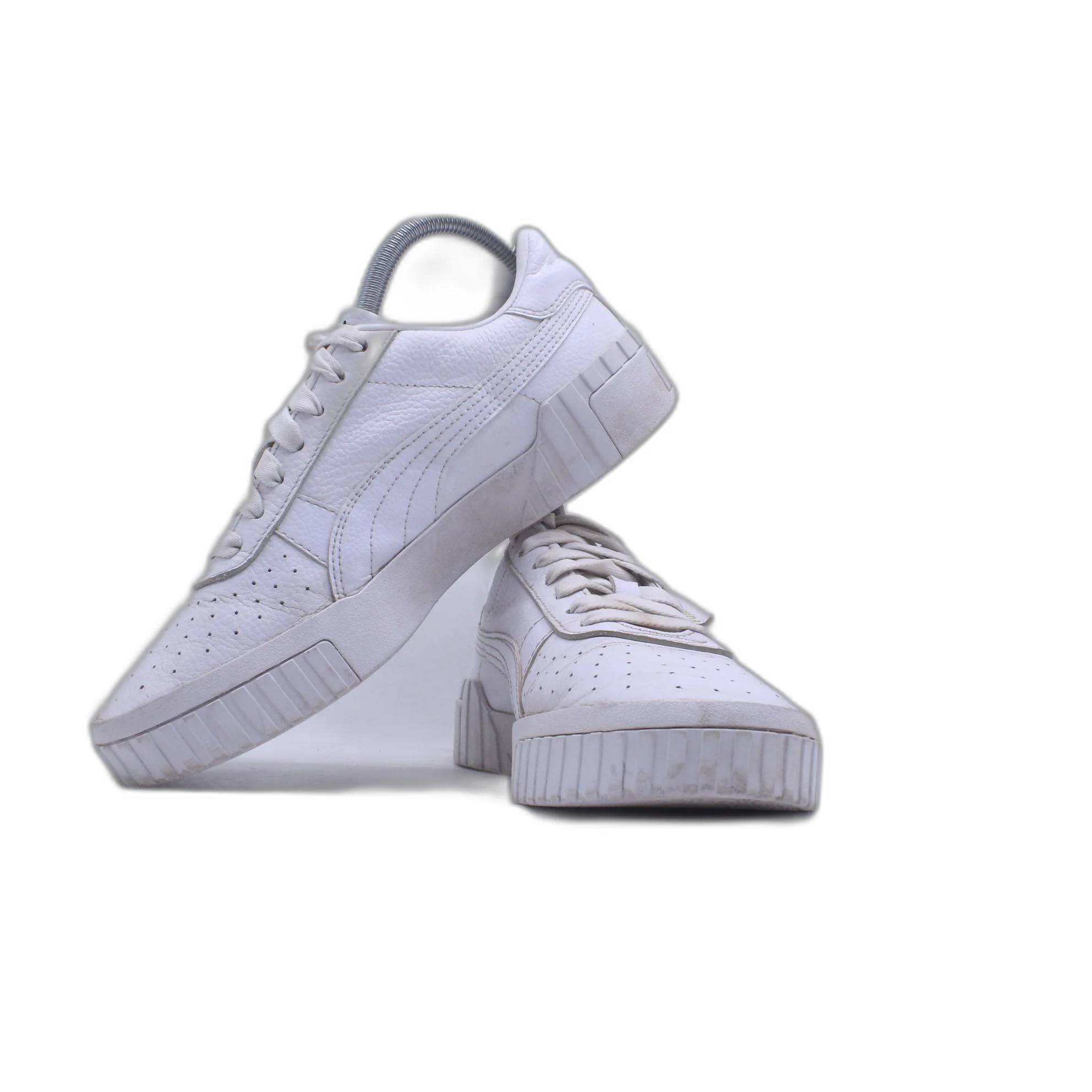 Puma Cali Sneakers, White Shoes, Athletic Casual - Image 4