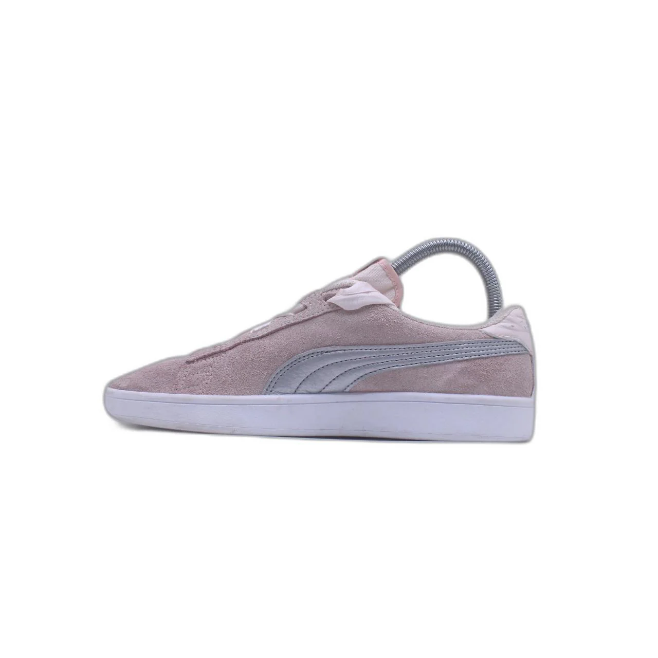 Puma Girls Pink Suede With Ribbon Lace - Image 2