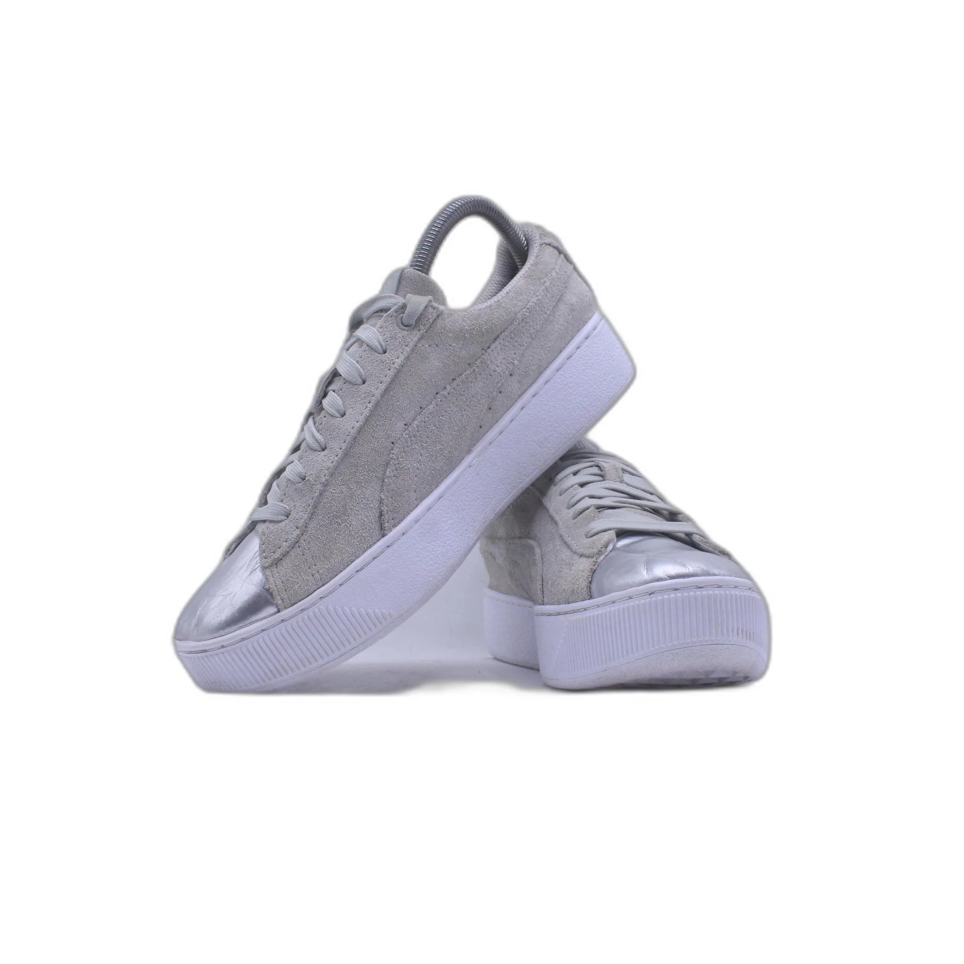 Puma Junior 364921 05 Suede platform Glam Jr Trainers - Image 3