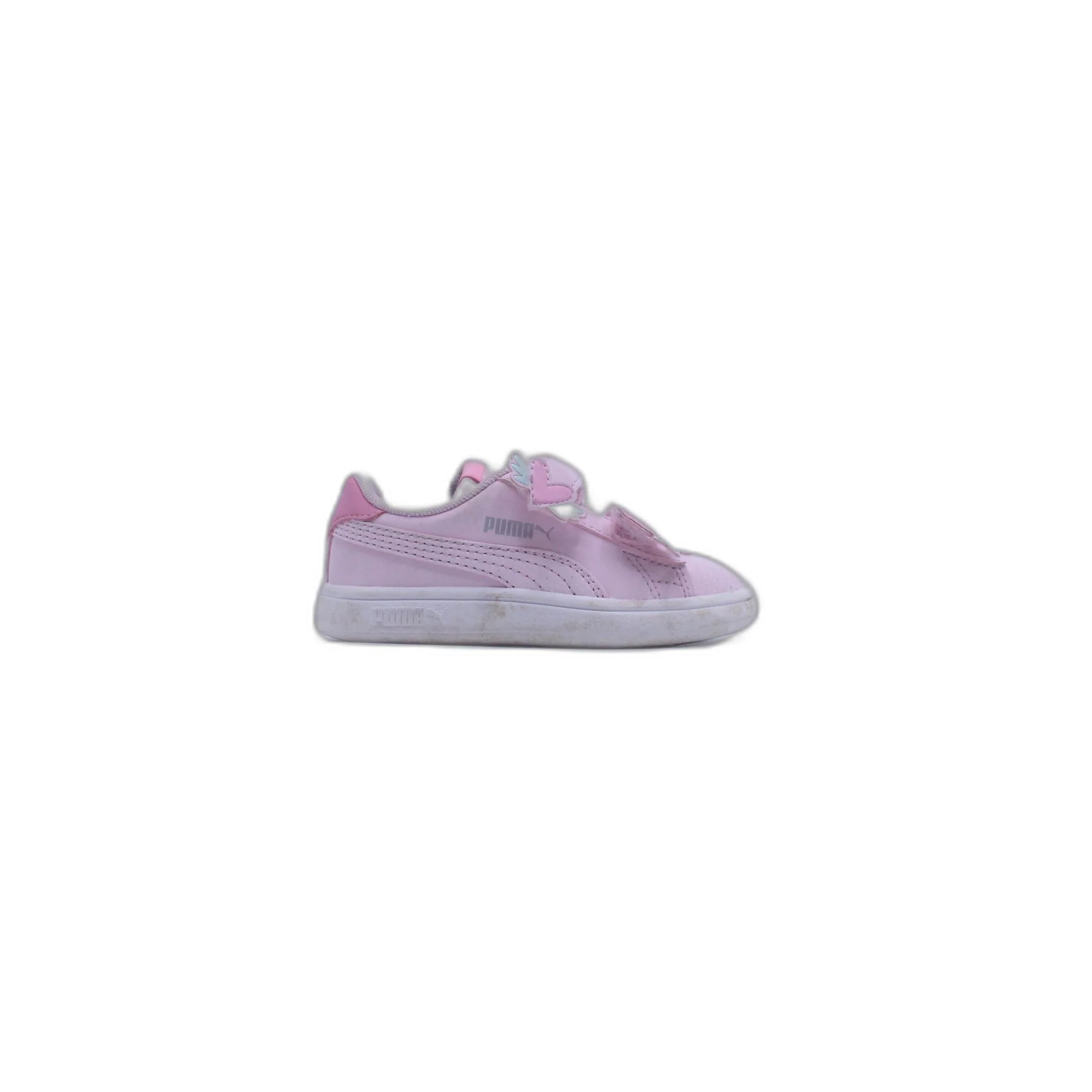 PUMA Little Kids Girls' Smash 3.0 Badges Sneaker