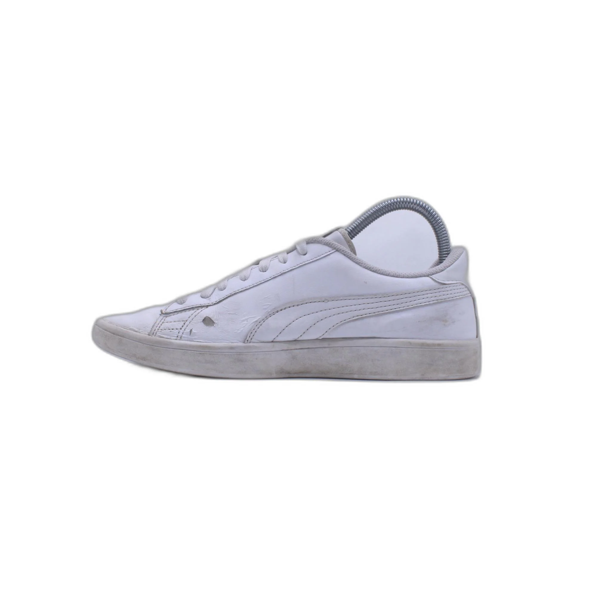 PUMA Smash V2 White Pickleball Tennis Athletic Casual Sneaker - Image 2