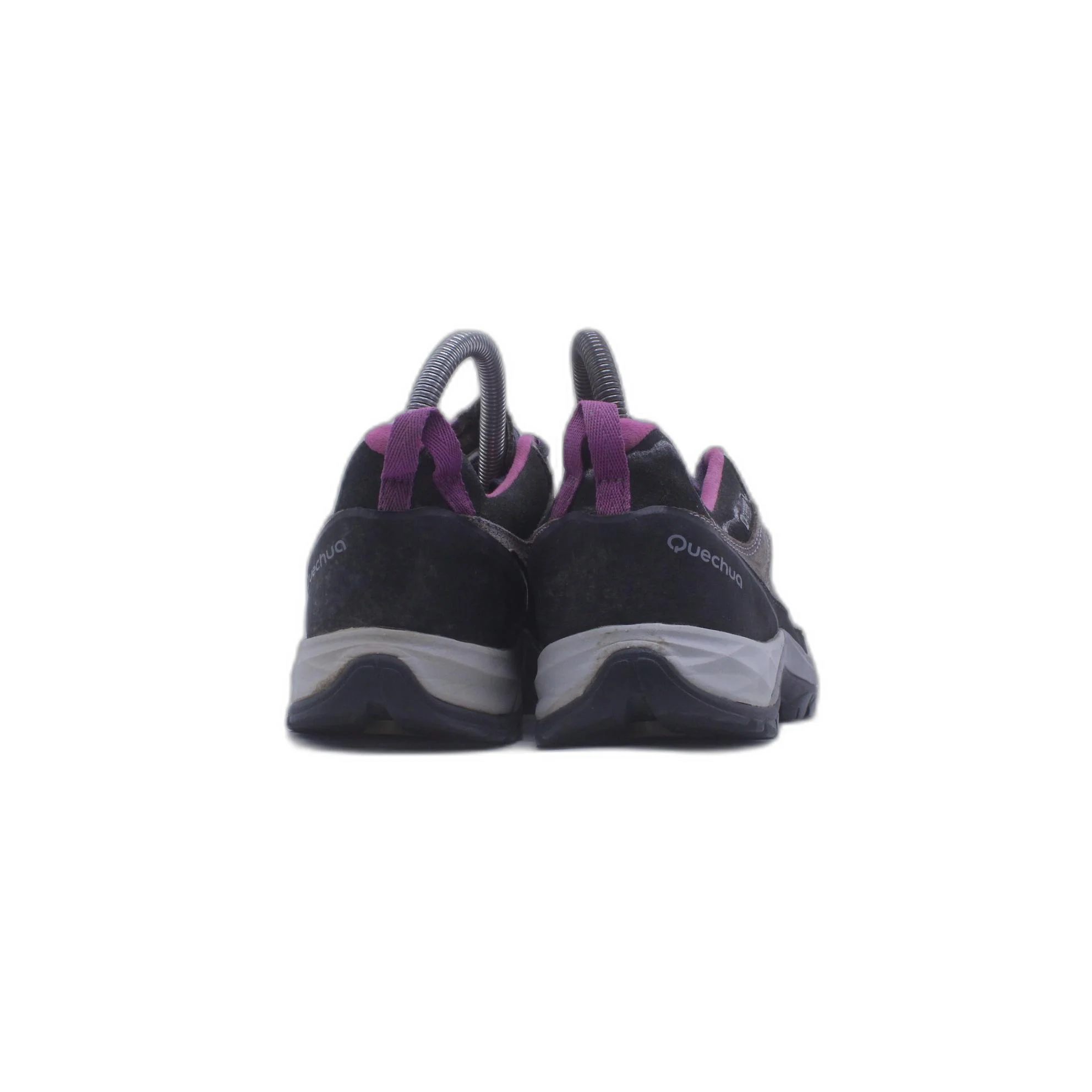 Quechua Decathlon Hiking Shoes Womens 8 Gray Pink - Image 3