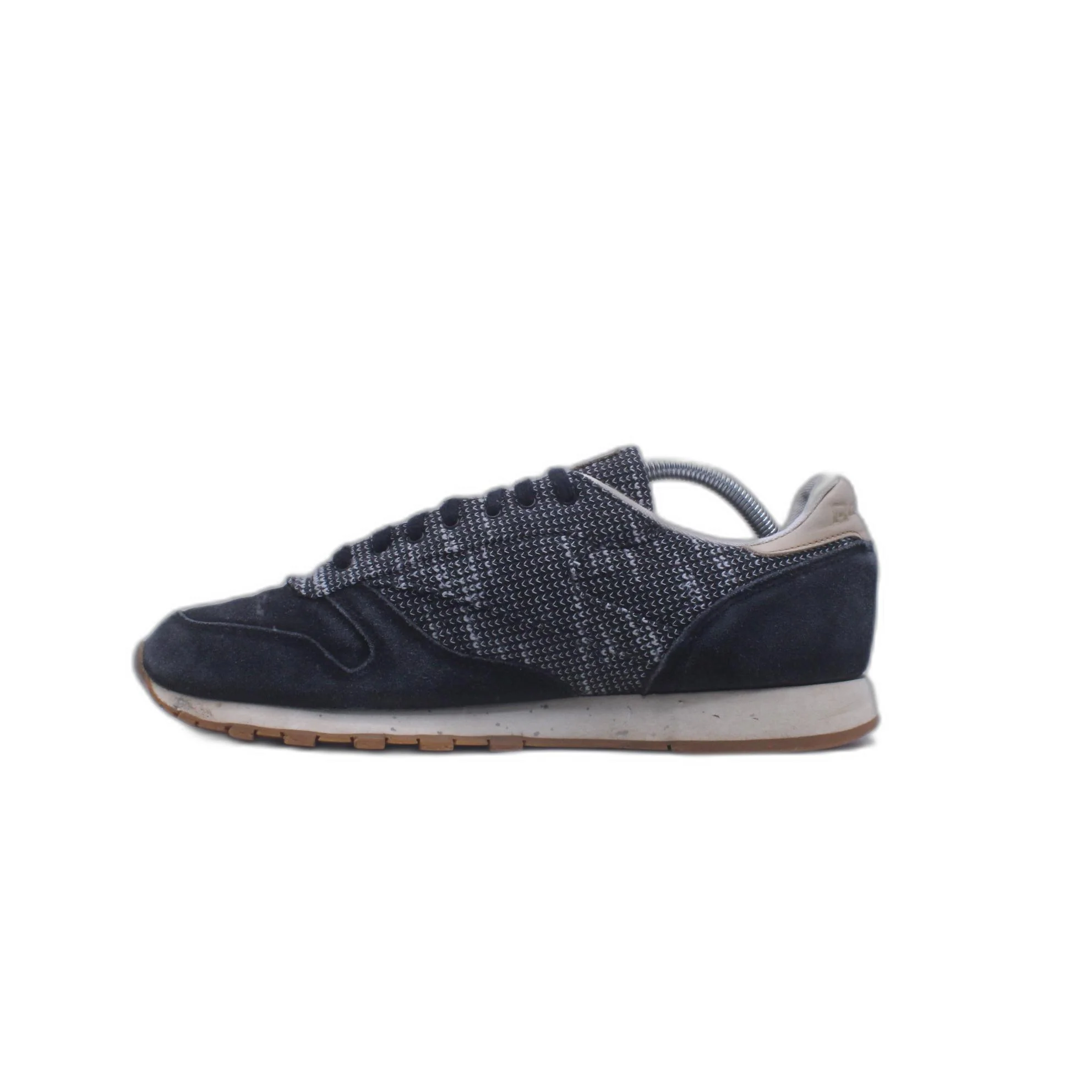 Reebok Classic Black Leather Casual Shoes Low Top Lace Up - Image 2