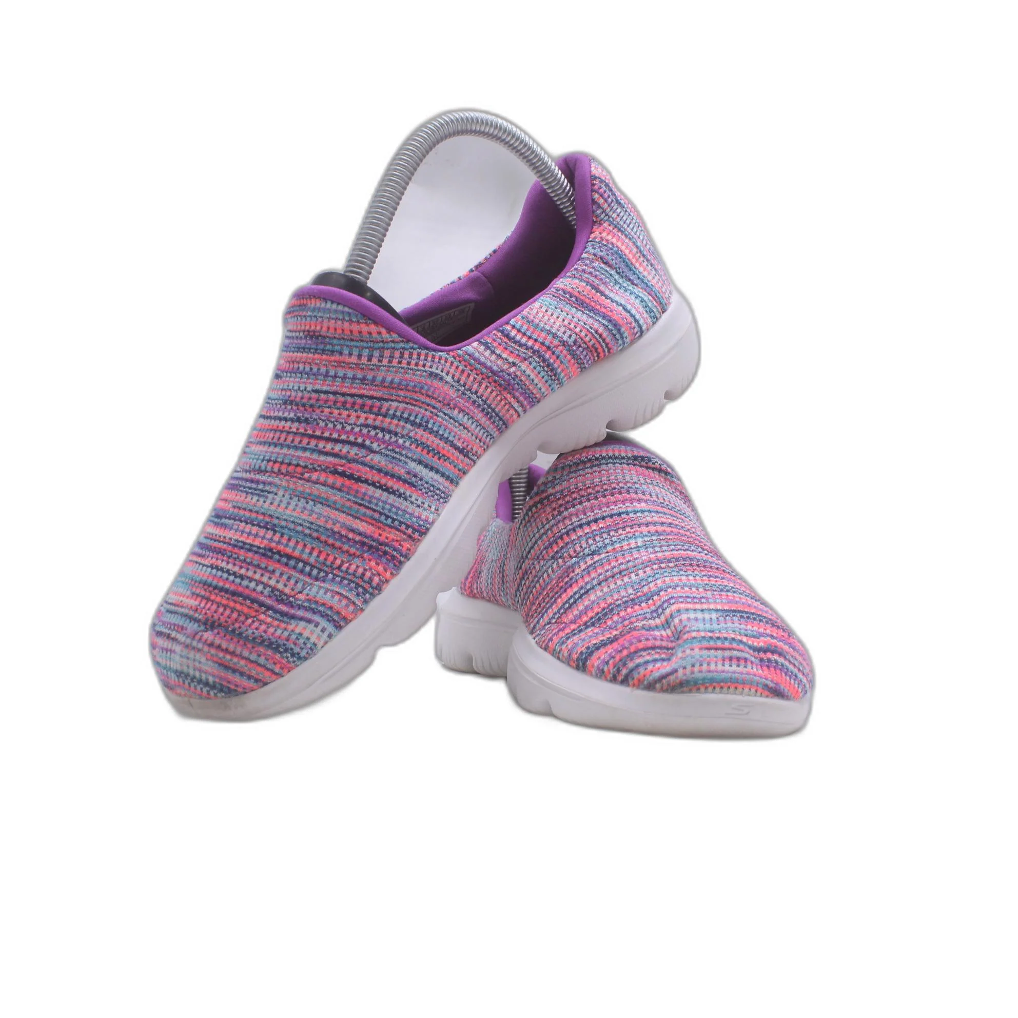 SKECHERS Go Walk 15759 Pink Purple Casual Shoe - Image 5