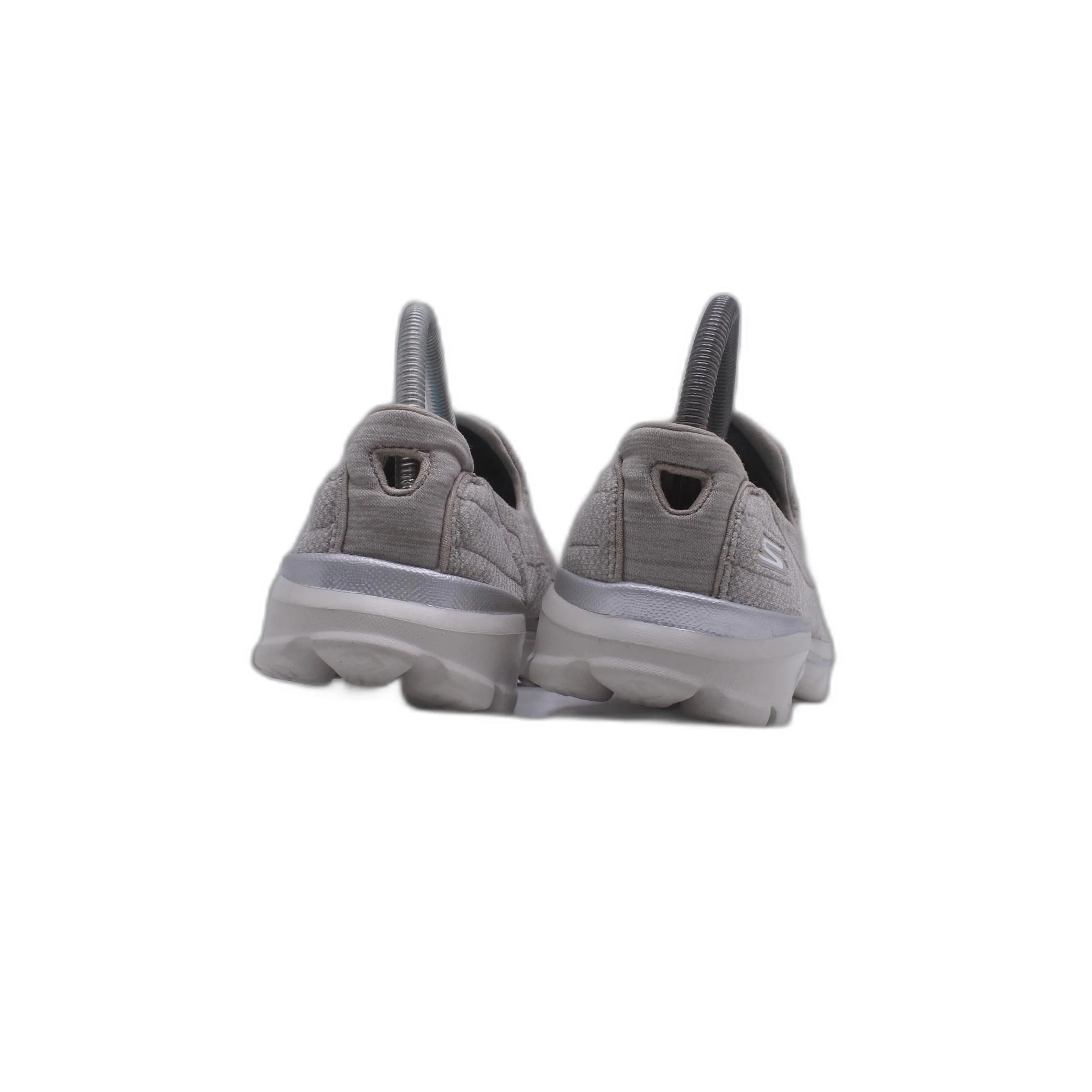 SKECHERS GO WALK Gray Walking Comfort Casual Slip-On Shoe - Image 4