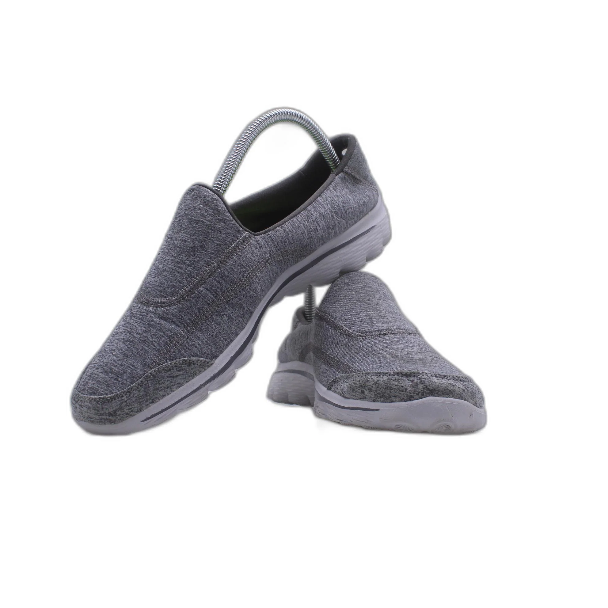 Skechers Go Walk Original Grey Slip On Casual Comfort Shoe - Image 5