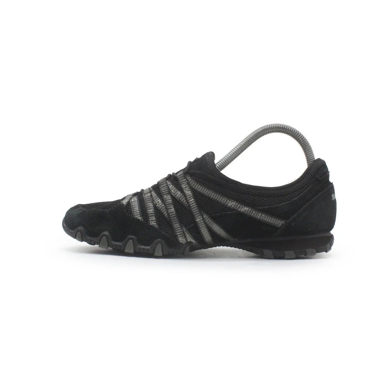 Skechers Gray Leather Shimmer Slip on - Image 3