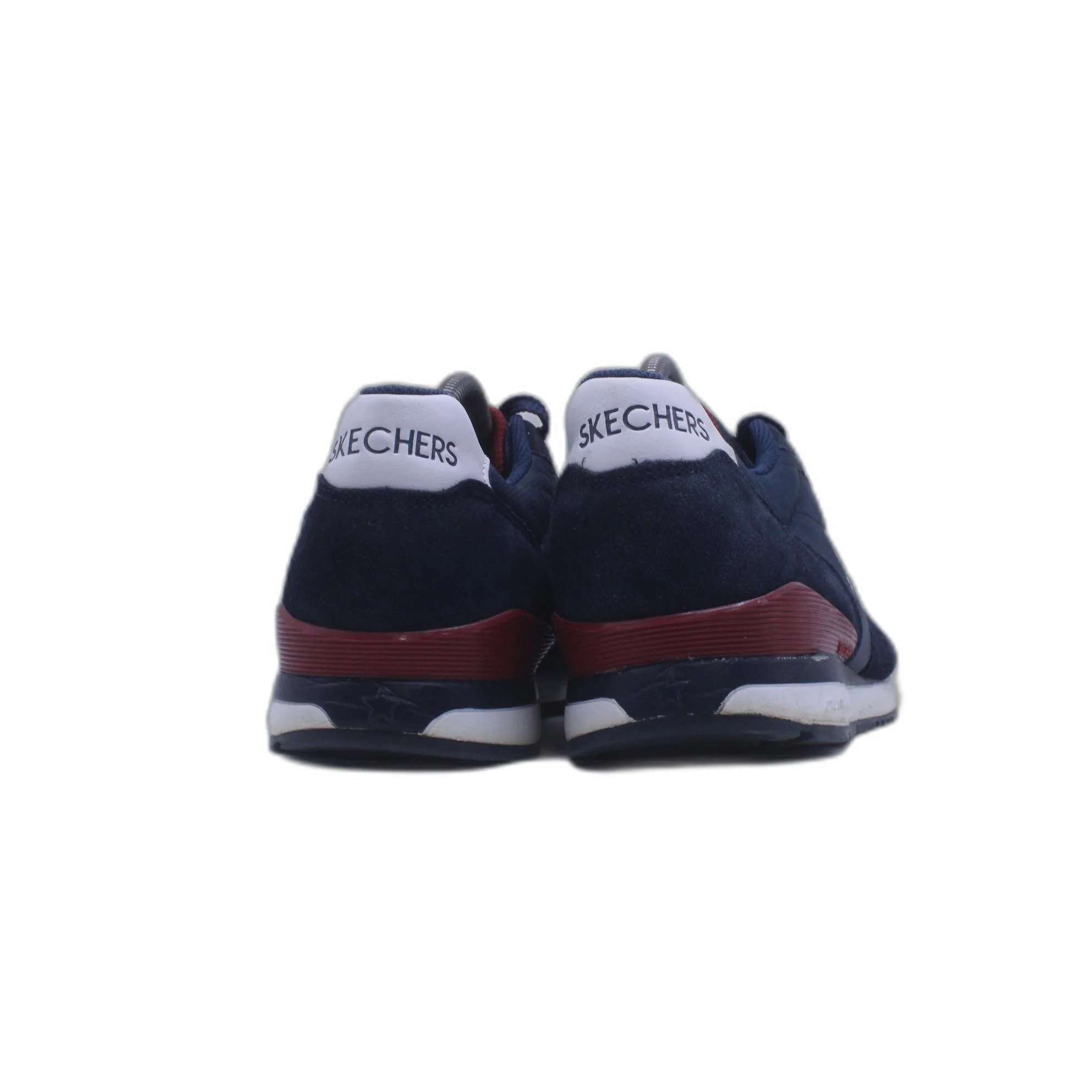 SKECHERS Runner Style Trainers in Navy and Red Shoes - Image 4