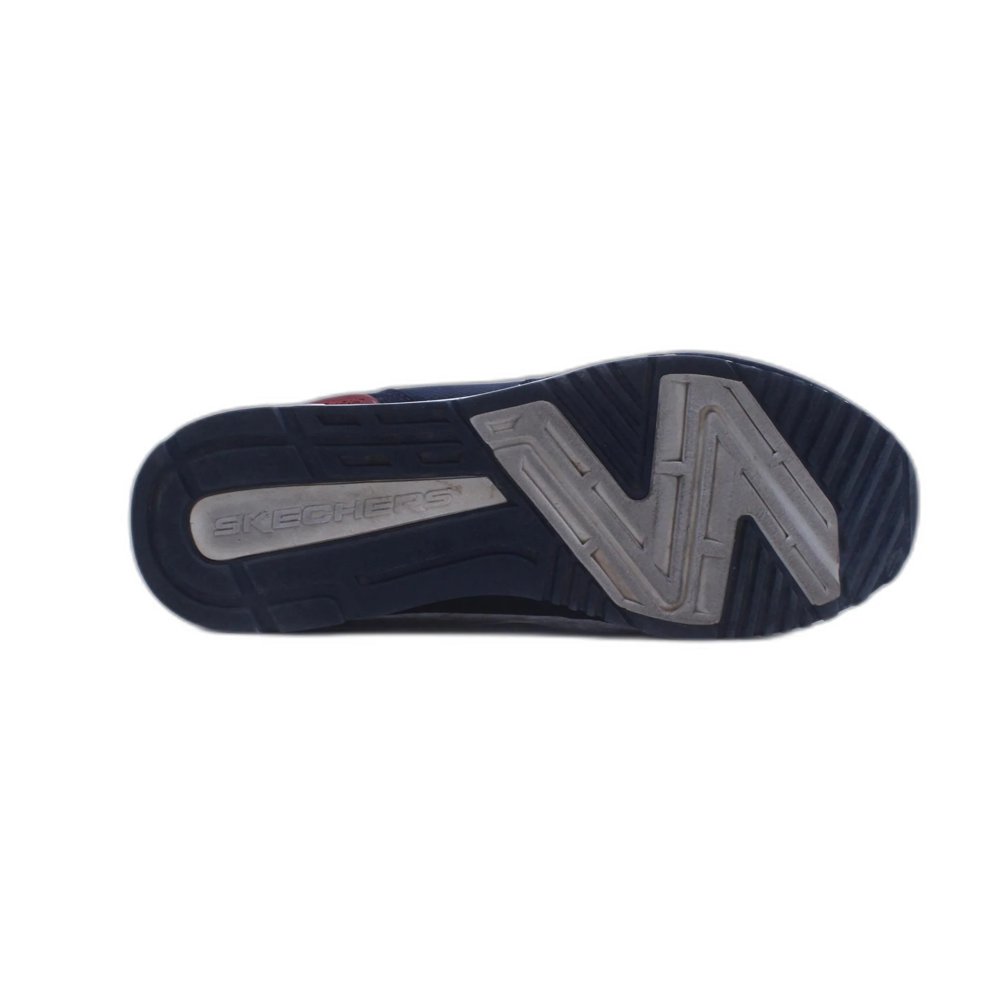 SKECHERS Runner Style Trainers in Navy and Red Shoes - Image 5