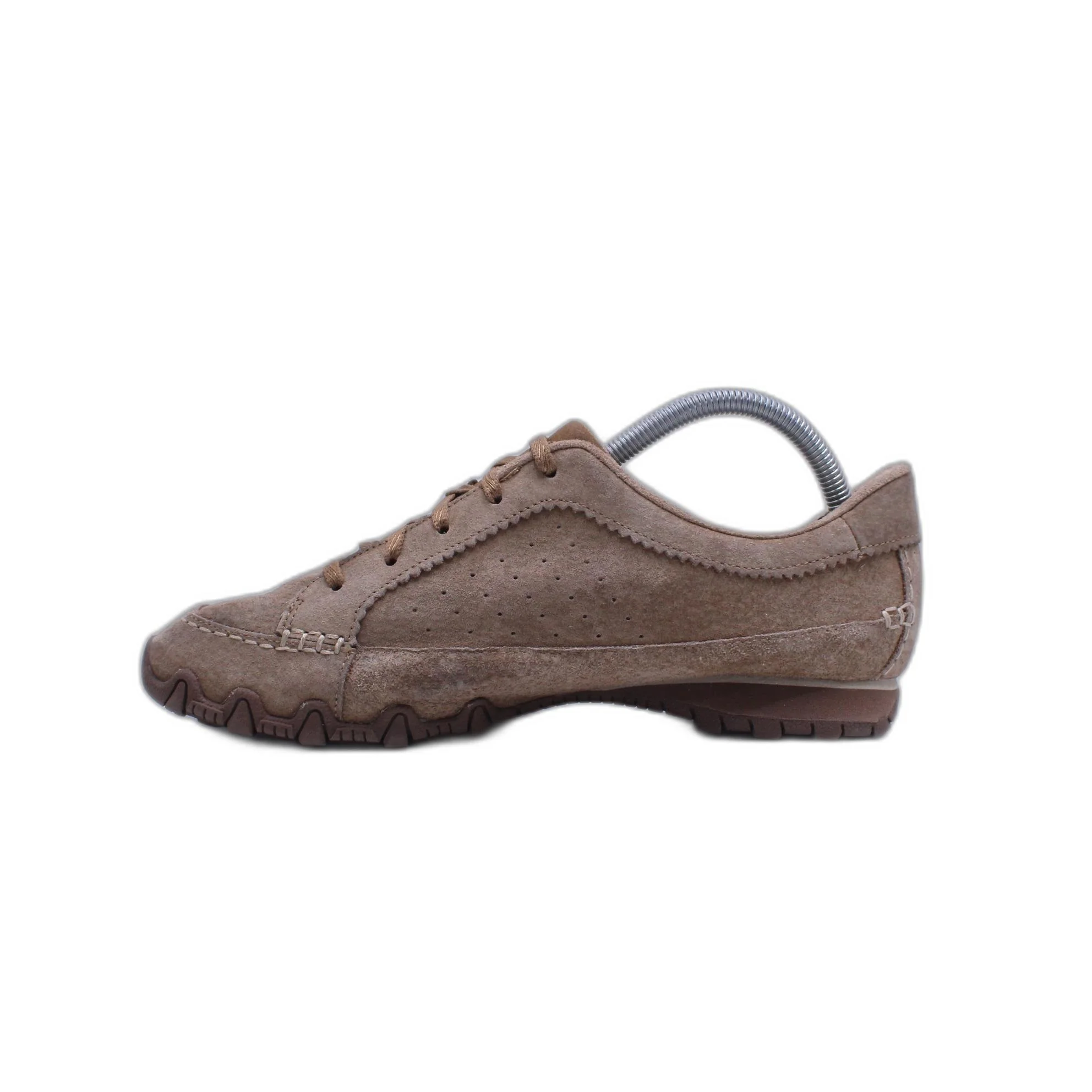 Skechers Tan Suede Womens 9 Memory Foam Air Cooled  Athletic Sneakers - Image 2