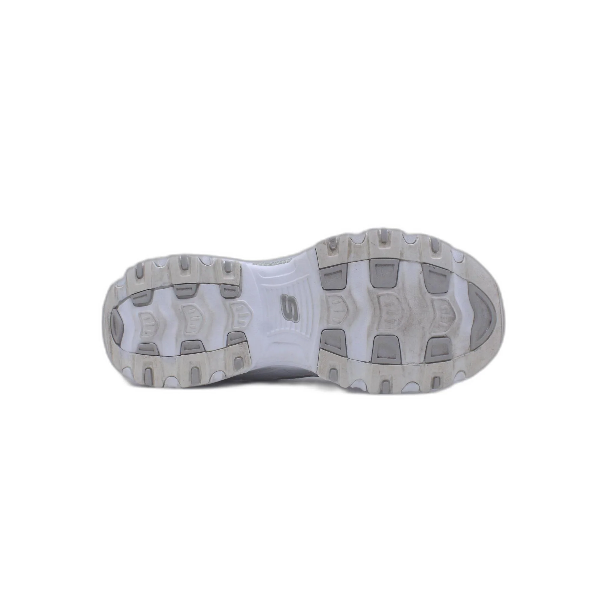 Skechers Wide Fit Air Cooled Memory Foam Embroidered White Pink Rose Shoes - Image 5