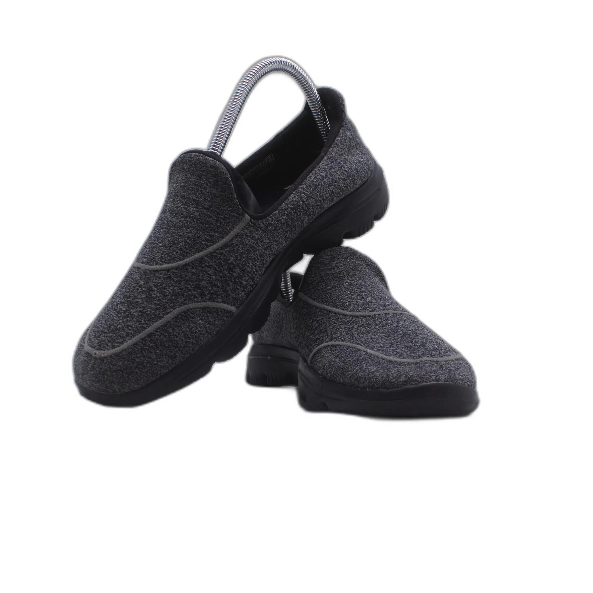 SKECHERS Womens GO WALK 2 Heather Grey Slip-On - Image 5