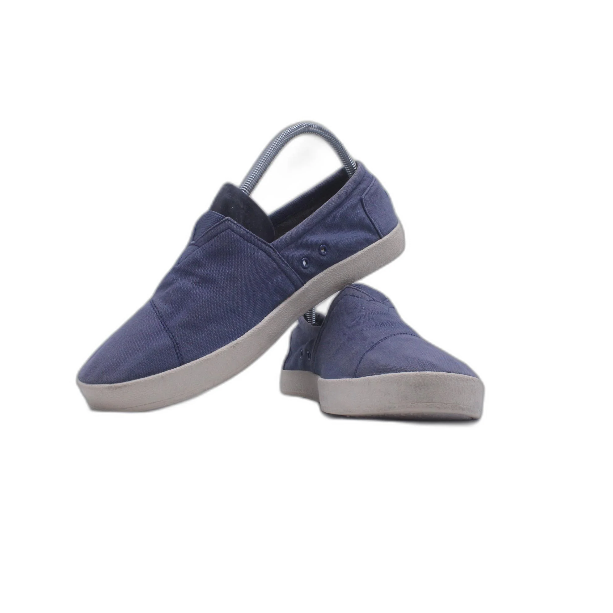 TOMS Alpargata Forward Navy 100% Cotton Male Slip On Mens Shoes - Image 5