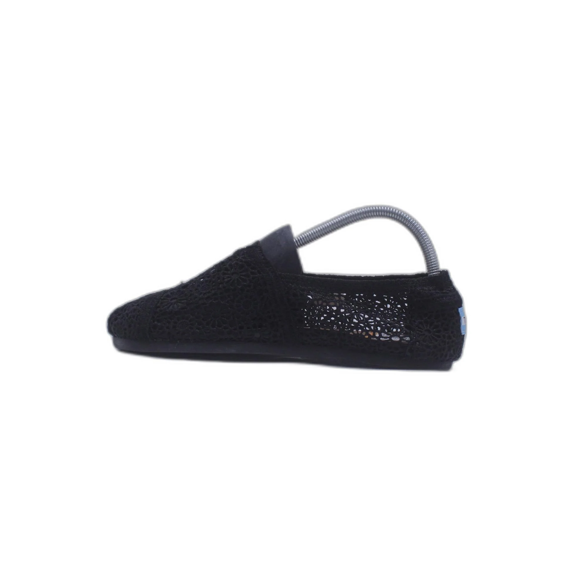 Toms Black Lace Slip On Shoe - Image 2