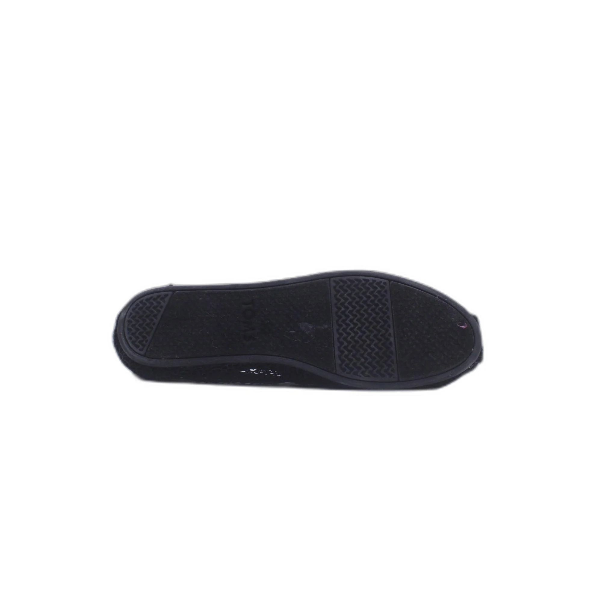 Toms Black Lace Slip On Shoe - Image 3