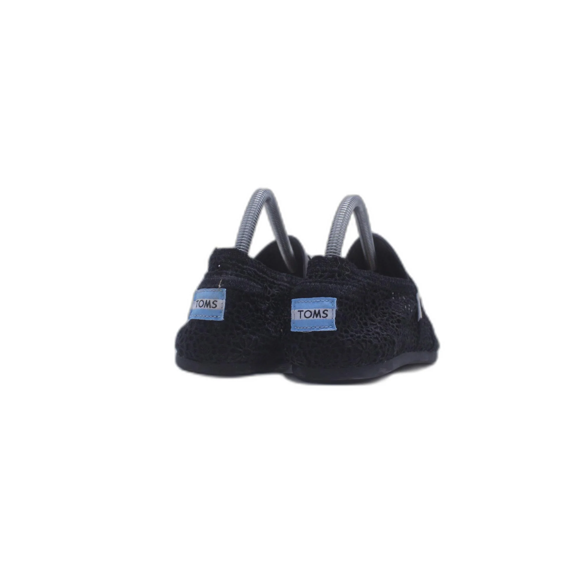 Toms Black Lace Slip On Shoe - Image 4