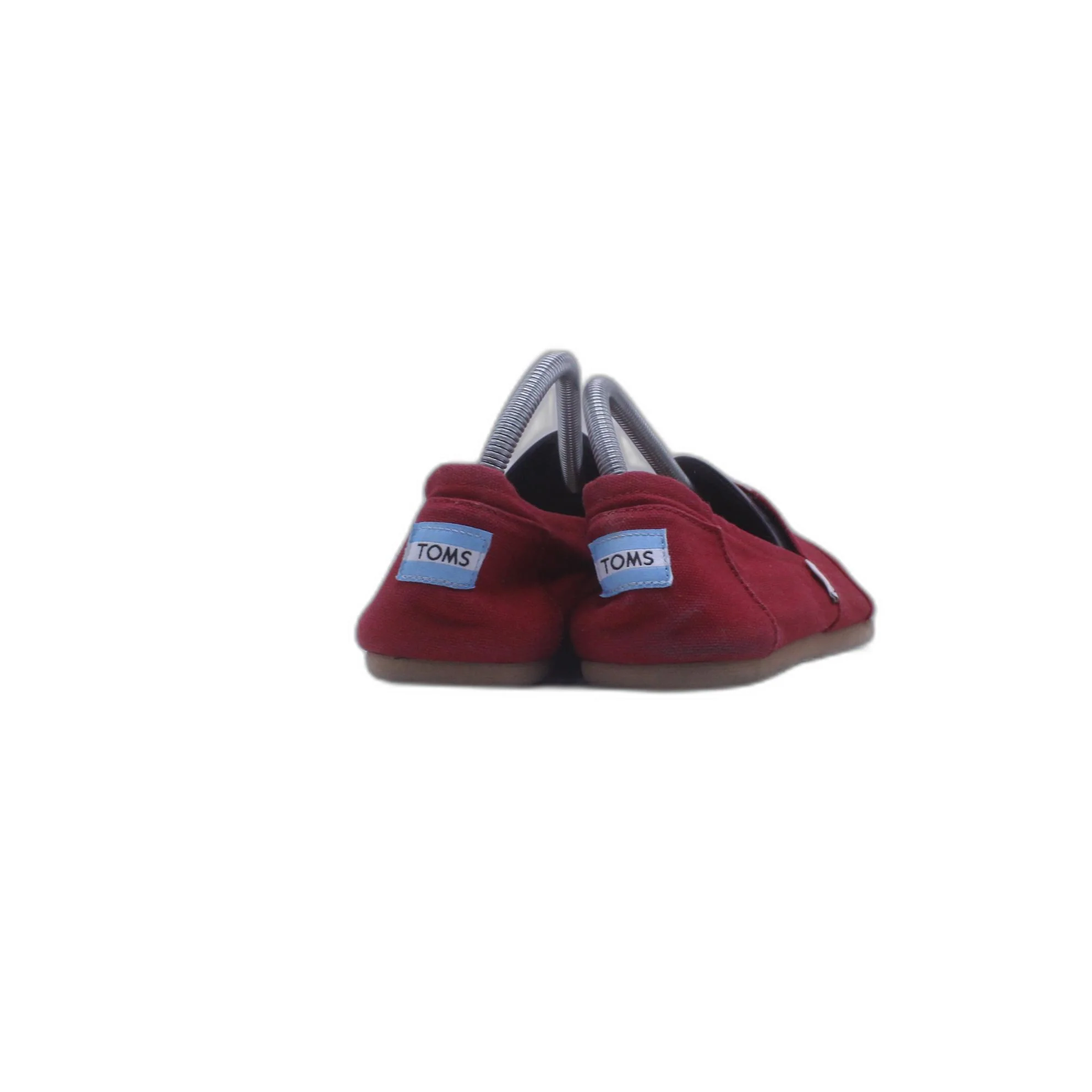 Toms Crimson Red Canvas Round Toe Casual Comfort Shoe - Image 4