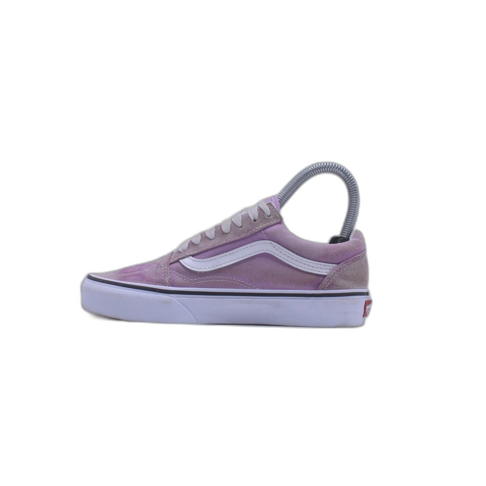 Vans Women's Old Skool Canvas Suede Sea Fog Purple True Shoe - Image 2