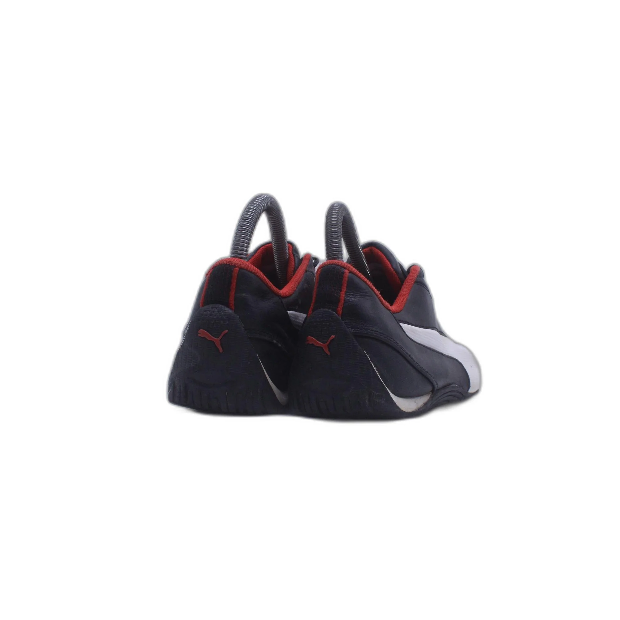 Vintage PUMA Y2K 00's Archives Moto Black Leather Shoe - Image 4