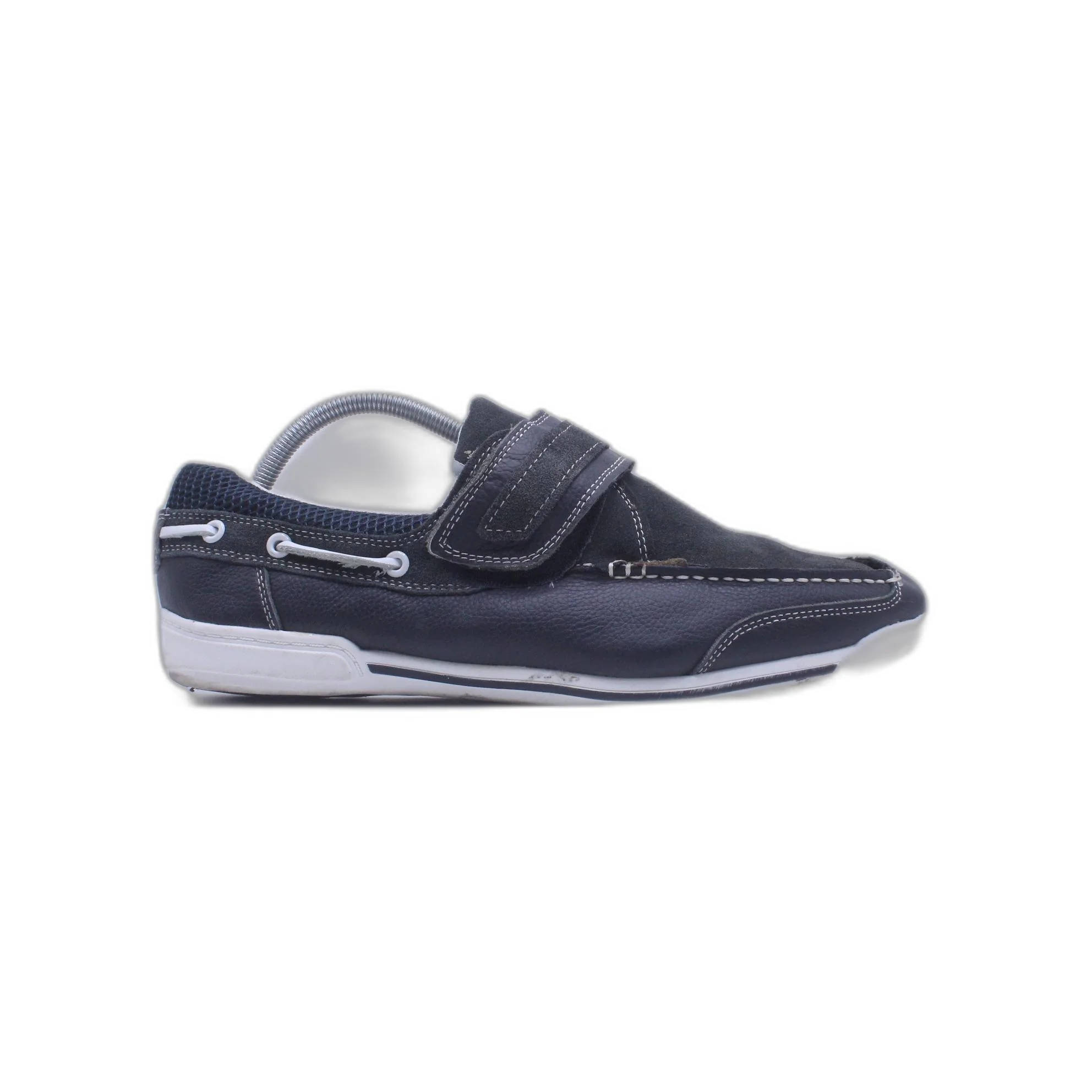 Walk X Black Leather Shoe