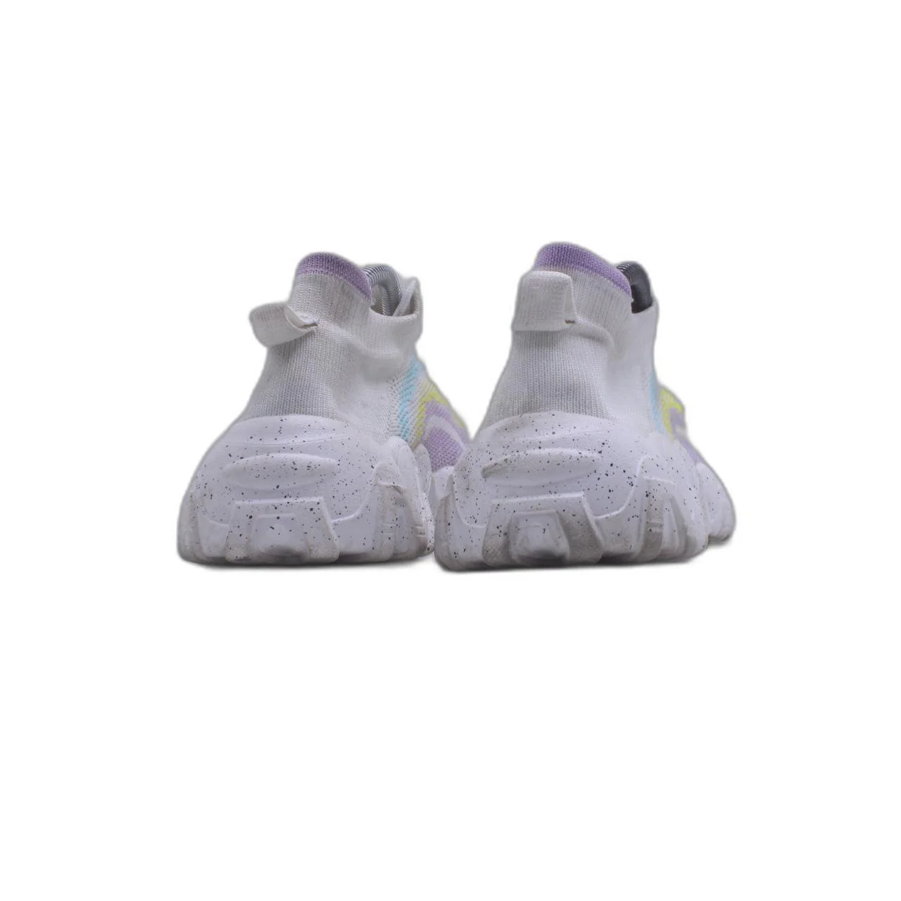 Women's Chunky Sole Ladies Lace Up Walking Gym Trainers Sneaker - Image 4